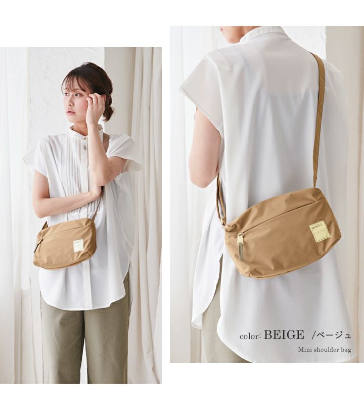 anello(アネロ)/ 温かみのあるコットン調撥水生地!横長シルエットがお洒落なミニショルダー - Image 11