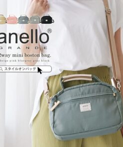 anello（アネロ）/ 使いやすい絶妙サイズの2wayミニボストン。コロンとしたラウンド型が可愛い♪