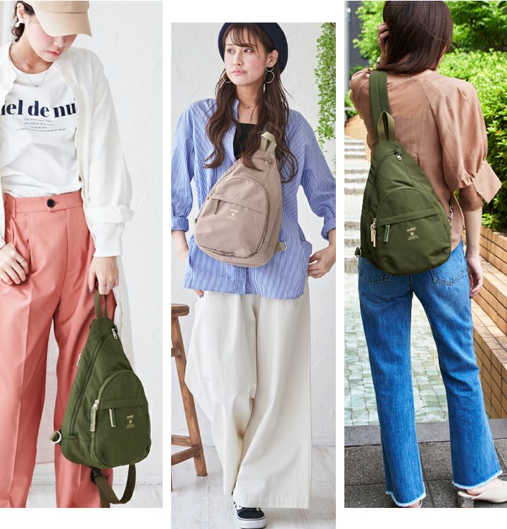 anello(アネロ)/ 左右どちらの肩にも掛けられる!身体にフィットする「しずく型」ボディバッグ - Image 4