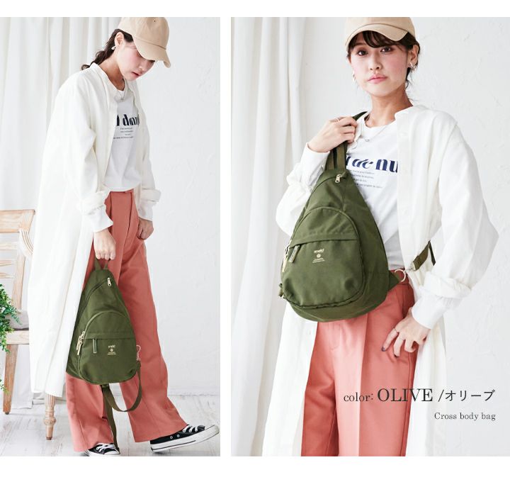 anello(アネロ)/ 左右どちらの肩にも掛けられる!身体にフィットする「しずく型」ボディバッグ - Image 12