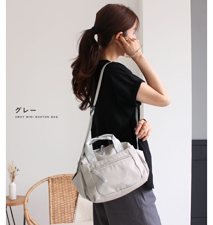 anello(アネロ)/ コットン調生地と丸みのある形で上品かわいいミニボストン - Image 11