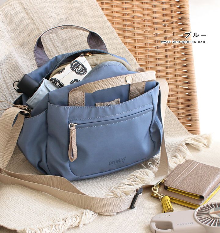 anello(アネロ)/ コットン調生地と丸みのある形で上品かわいいミニボストン - Image 12