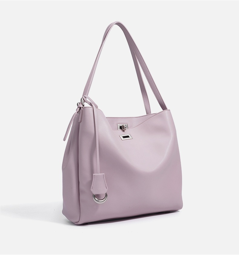 高級感のある万能フラップなしレディースバッグ 通勤 斜めがけ 脇下バッグ 牛革 大容量 ハンドバッグ トートバッグ カジュアル - Image 5