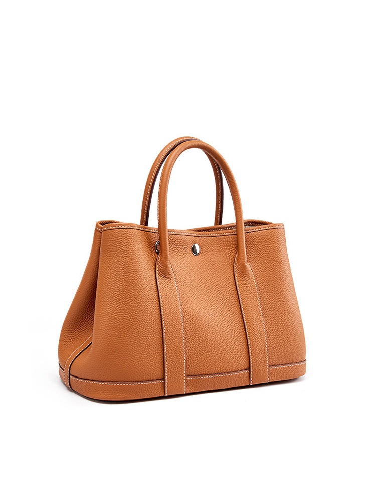 2025年新作 高級感のある マルチコーデ ガーデン風 本革(牛革一枚革) ハンドル付きバケットバッグ レディース 大容量 ショルダー&斜め掛け - Image 2