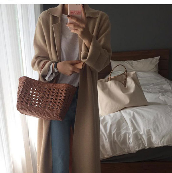 シンプル ハンドバッグ 大きめトートバッグ 新作 ナチュラル レディース 帆布バッグ ショルダーバッグ - Image 4