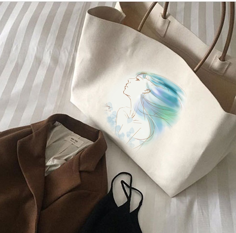 シンプル ハンドバッグ 大きめトートバッグ 新作 ナチュラル レディース 帆布バッグ ショルダーバッグ - Image 9