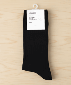 Alternative view of メンズ ビジネスソックス 6足セット 25-27cm 黒 吸汗 通気性 蒸れない オールシーズン対応 フォーマル コーマ綿 柔らかい 定番 リブ